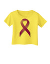 Crohn’s Disease Awareness Ribbon - Purple Infant T-Shirt-Infant T-Shirt-TooLoud-Yellow-06-Months-Davson Sales