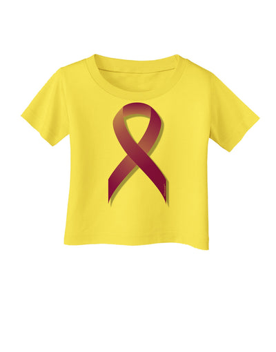 Crohn’s Disease Awareness Ribbon - Purple Infant T-Shirt-Infant T-Shirt-TooLoud-Yellow-06-Months-Davson Sales