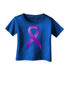 Crohn’s Disease Awareness Ribbon - Purple Infant T-Shirt Dark-Infant T-Shirt-TooLoud-Royal-Blue-06-Months-Davson Sales