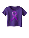 Crohn’s Disease Awareness Ribbon - Purple Infant T-Shirt Dark-Infant T-Shirt-TooLoud-Purple-06-Months-Davson Sales