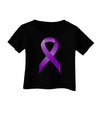 Crohn’s Disease Awareness Ribbon - Purple Infant T-Shirt Dark-Infant T-Shirt-TooLoud-Black-06-Months-Davson Sales