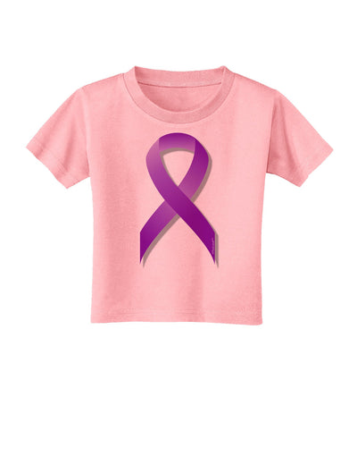 Crohn’s Disease Awareness Ribbon - Purple Toddler T-Shirt-Toddler T-Shirt-TooLoud-Candy-Pink-2T-Davson Sales