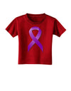 Crohn’s Disease Awareness Ribbon - Purple Toddler T-Shirt Dark-Toddler T-Shirt-TooLoud-Red-2T-Davson Sales