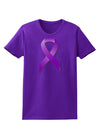 Crohn’s Disease Awareness Ribbon - Purple Womens Dark T-Shirt-TooLoud-Purple-X-Small-Davson Sales