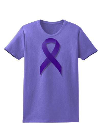 Crohn’s Disease Awareness Ribbon - Purple Womens T-Shirt-Womens T-Shirt-TooLoud-Violet-X-Small-Davson Sales
