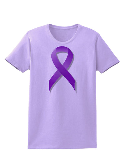 Crohn’s Disease Awareness Ribbon - Purple Womens T-Shirt-Womens T-Shirt-TooLoud-Lavender-X-Small-Davson Sales