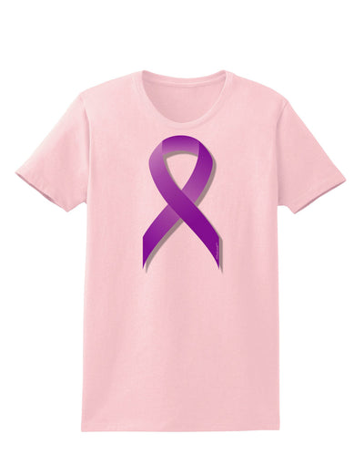 Crohn’s Disease Awareness Ribbon - Purple Womens T-Shirt-Womens T-Shirt-TooLoud-PalePink-X-Small-Davson Sales