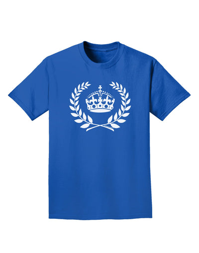 Crown and Laurel Adult Dark T-Shirt-Mens T-Shirt-TooLoud-Royal-Blue-Small-Davson Sales