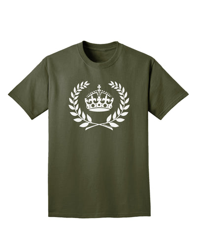 Crown and Laurel Adult Dark T-Shirt-Mens T-Shirt-TooLoud-Military-Green-Small-Davson Sales