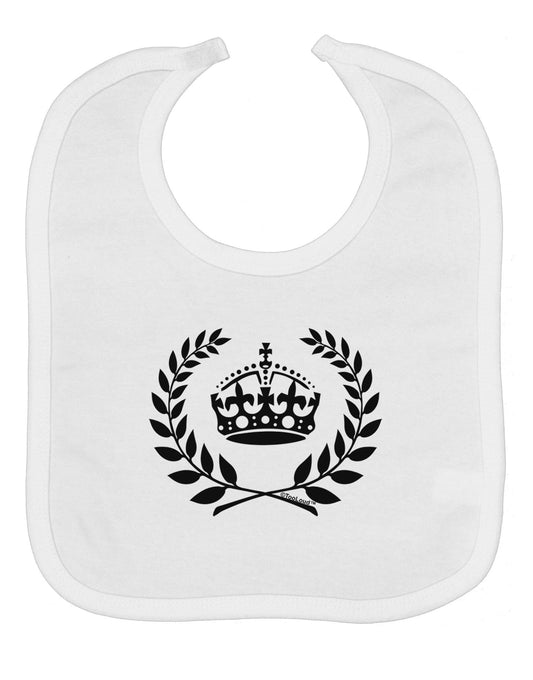 Crown and Laurel Baby Bib