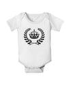 Crown and Laurel Baby Romper Bodysuit-Baby Romper-TooLoud-White-06-Months-Davson Sales