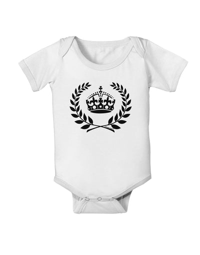 Crown and Laurel Baby Romper Bodysuit-Baby Romper-TooLoud-White-06-Months-Davson Sales