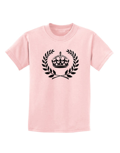 Crown and Laurel Childrens T-Shirt-Childrens T-Shirt-TooLoud-PalePink-X-Small-Davson Sales