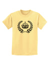 Crown and Laurel Childrens T-Shirt-Childrens T-Shirt-TooLoud-Daffodil-Yellow-X-Small-Davson Sales