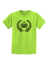 Crown and Laurel Childrens T-Shirt-Childrens T-Shirt-TooLoud-Lime-Green-X-Small-Davson Sales