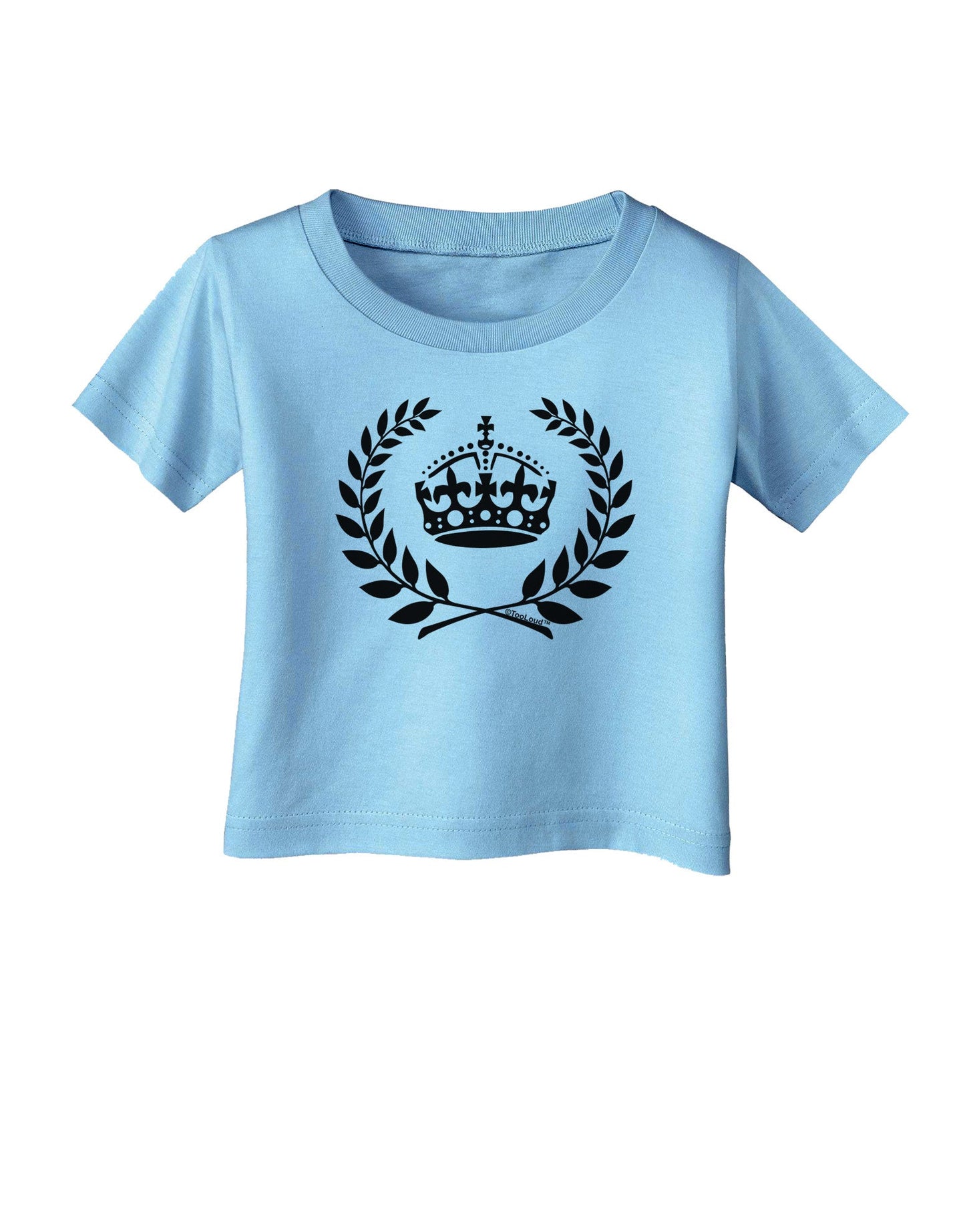 Crown and Laurel Infant T-Shirt-Infant T-Shirt-TooLoud-Aquatic-Blue-06-Months-Davson Sales