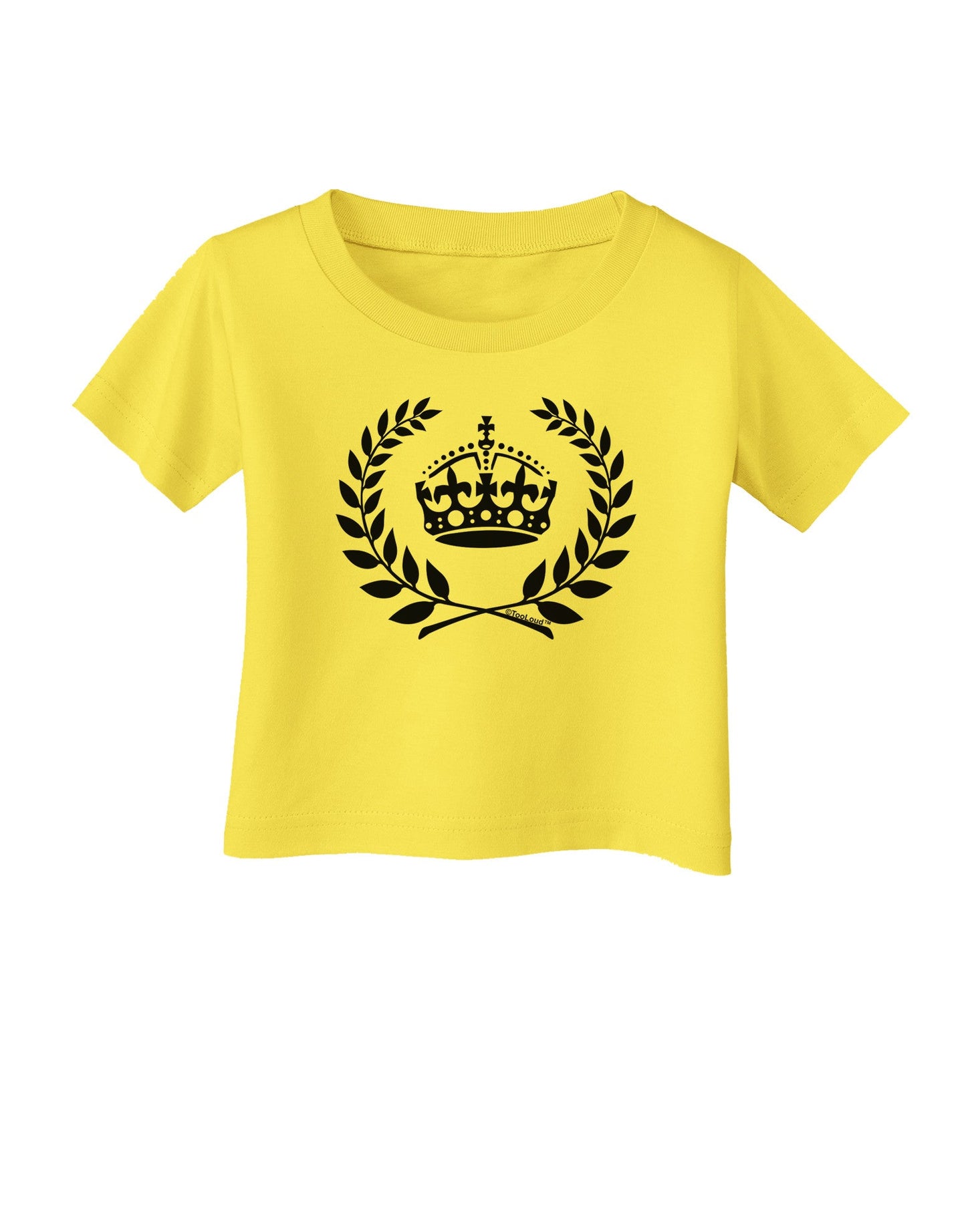 Crown and Laurel Infant T-Shirt-Infant T-Shirt-TooLoud-Yellow-06-Months-Davson Sales