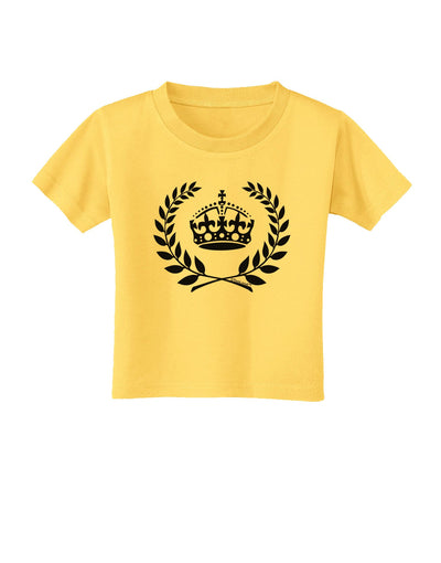 Crown and Laurel Toddler T-Shirt-Toddler T-Shirt-TooLoud-Yellow-2T-Davson Sales