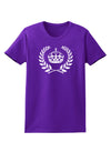 Crown and Laurel Womens Dark T-Shirt-TooLoud-Purple-X-Small-Davson Sales