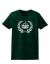 Crown and Laurel Womens Dark T-Shirt-TooLoud-Forest-Green-Small-Davson Sales