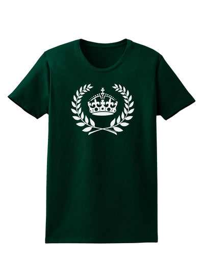 Crown and Laurel Womens Dark T-Shirt-TooLoud-Forest-Green-Small-Davson Sales