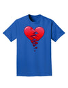 Crumbling Broken Heart Adult Dark T-Shirt-Mens T-Shirt-TooLoud-Royal-Blue-Small-Davson Sales