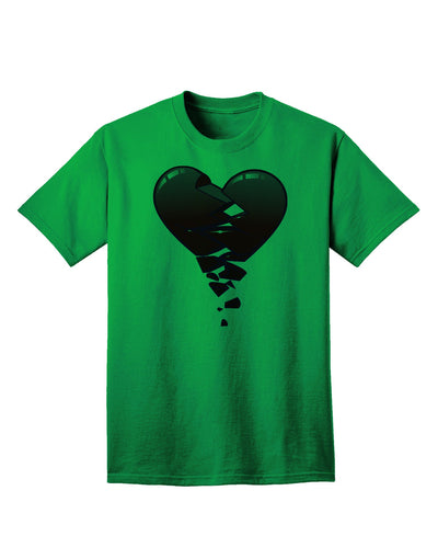 Crumbling Broken Heart Adult T-Shirt-Mens T-Shirt-TooLoud-Kelly-Green-Small-Davson Sales