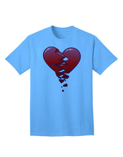 Crumbling Broken Heart Adult T-Shirt-Mens T-Shirt-TooLoud-Aquatic-Blue-Small-Davson Sales