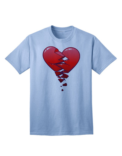 Crumbling Broken Heart Adult T-Shirt-Mens T-Shirt-TooLoud-Light-Blue-Small-Davson Sales