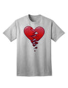 Crumbling Broken Heart Adult T-Shirt-Mens T-Shirt-TooLoud-AshGray-Small-Davson Sales