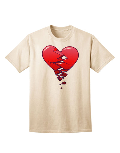 Crumbling Broken Heart Adult T-Shirt-Mens T-Shirt-TooLoud-Natural-Small-Davson Sales