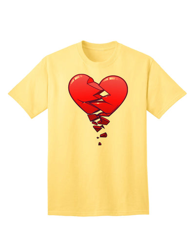 Crumbling Broken Heart Adult T-Shirt-Mens T-Shirt-TooLoud-Yellow-Small-Davson Sales