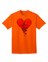 Crumbling Broken Heart Adult T-Shirt-Mens T-Shirt-TooLoud-Orange-Small-Davson Sales