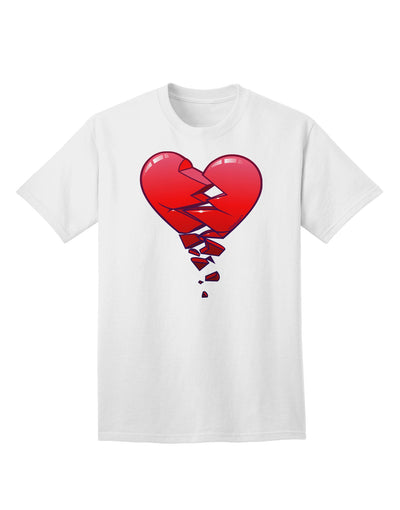 Crumbling Broken Heart Adult T-Shirt-Mens T-Shirt-TooLoud-White-Small-Davson Sales