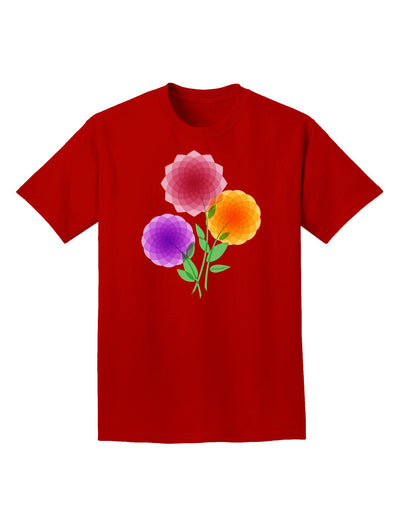 Crystal Dahlias Adult Dark T-Shirt-Mens T-Shirt-TooLoud-Red-Small-Davson Sales