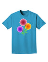 Crystal Dahlias Adult Dark T-Shirt-Mens T-Shirt-TooLoud-Turquoise-Small-Davson Sales