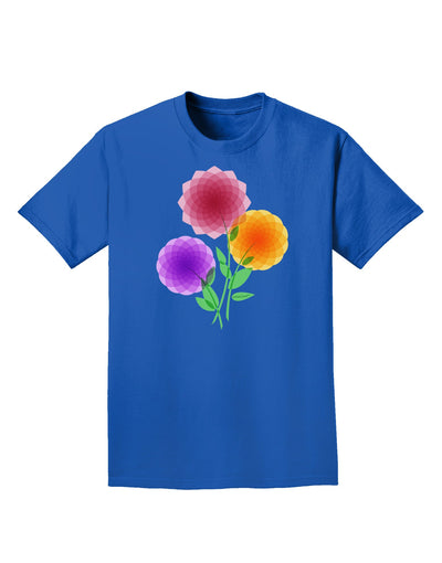 Crystal Dahlias Adult Dark T-Shirt-Mens T-Shirt-TooLoud-Royal-Blue-Small-Davson Sales