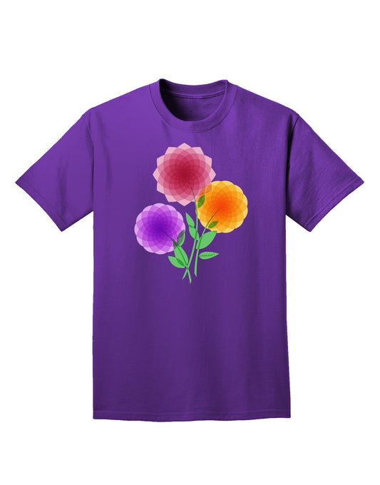 Crystal Dahlias Adult Dark T-Shirt-Mens T-Shirt-TooLoud-Purple-Small-Davson Sales