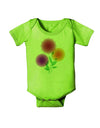 Crystal Dahlias Baby Romper Bodysuit-Baby Romper-TooLoud-Lime-06-Months-Davson Sales