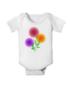 Crystal Dahlias Baby Romper Bodysuit-Baby Romper-TooLoud-White-06-Months-Davson Sales