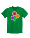 Crystal Dahlias Childrens Dark T-Shirt-Childrens T-Shirt-TooLoud-Kelly-Green-X-Small-Davson Sales