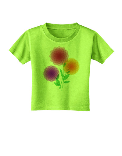 Crystal Dahlias Toddler T-Shirt-Toddler T-Shirt-TooLoud-Lime-Green-2T-Davson Sales