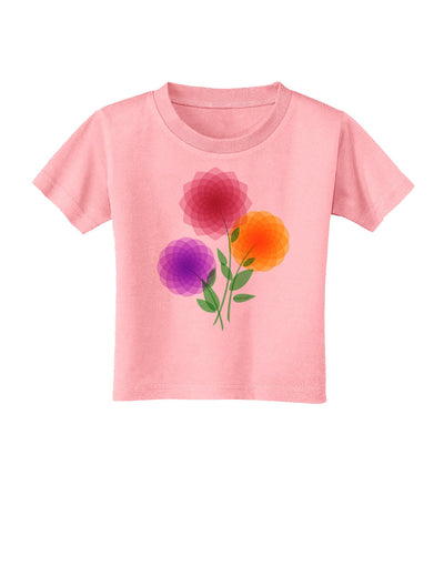 Crystal Dahlias Toddler T-Shirt-Toddler T-Shirt-TooLoud-Candy-Pink-2T-Davson Sales