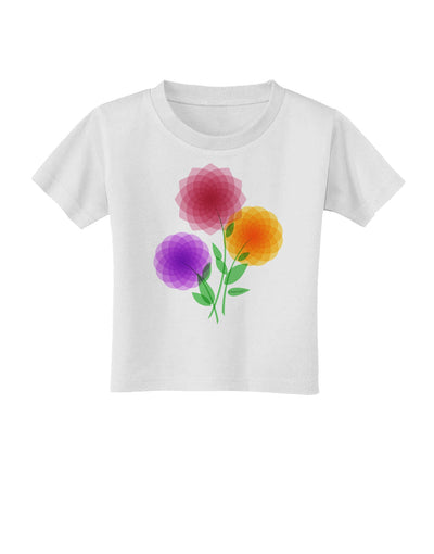 Crystal Dahlias Toddler T-Shirt-Toddler T-Shirt-TooLoud-White-2T-Davson Sales