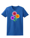 Crystal Dahlias Womens Dark T-Shirt-TooLoud-Royal-Blue-X-Small-Davson Sales