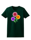 Crystal Dahlias Womens Dark T-Shirt-TooLoud-Forest-Green-Small-Davson Sales