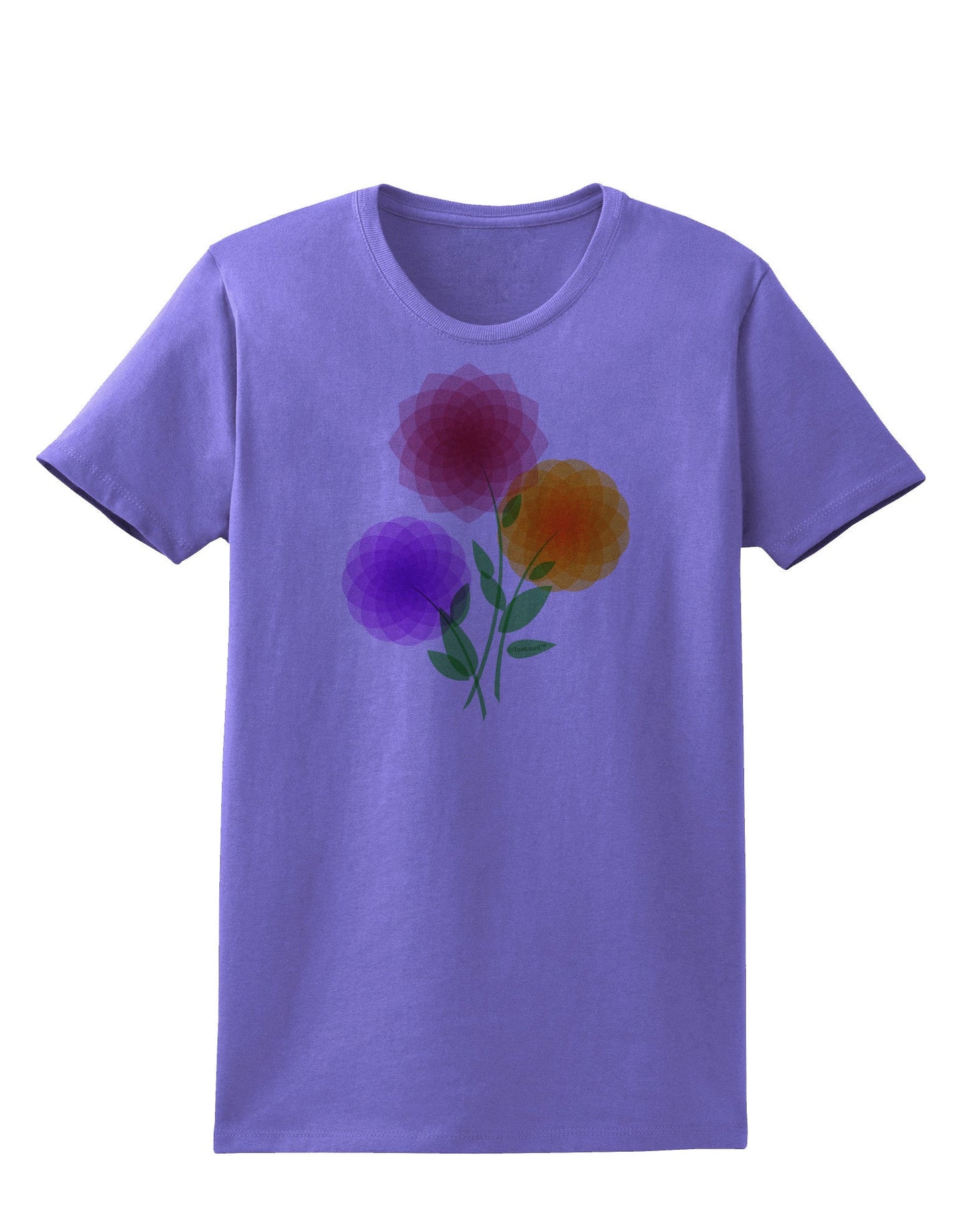 Crystal Dahlias Womens T-Shirt-Womens T-Shirt-TooLoud-Violet-X-Small-Davson Sales