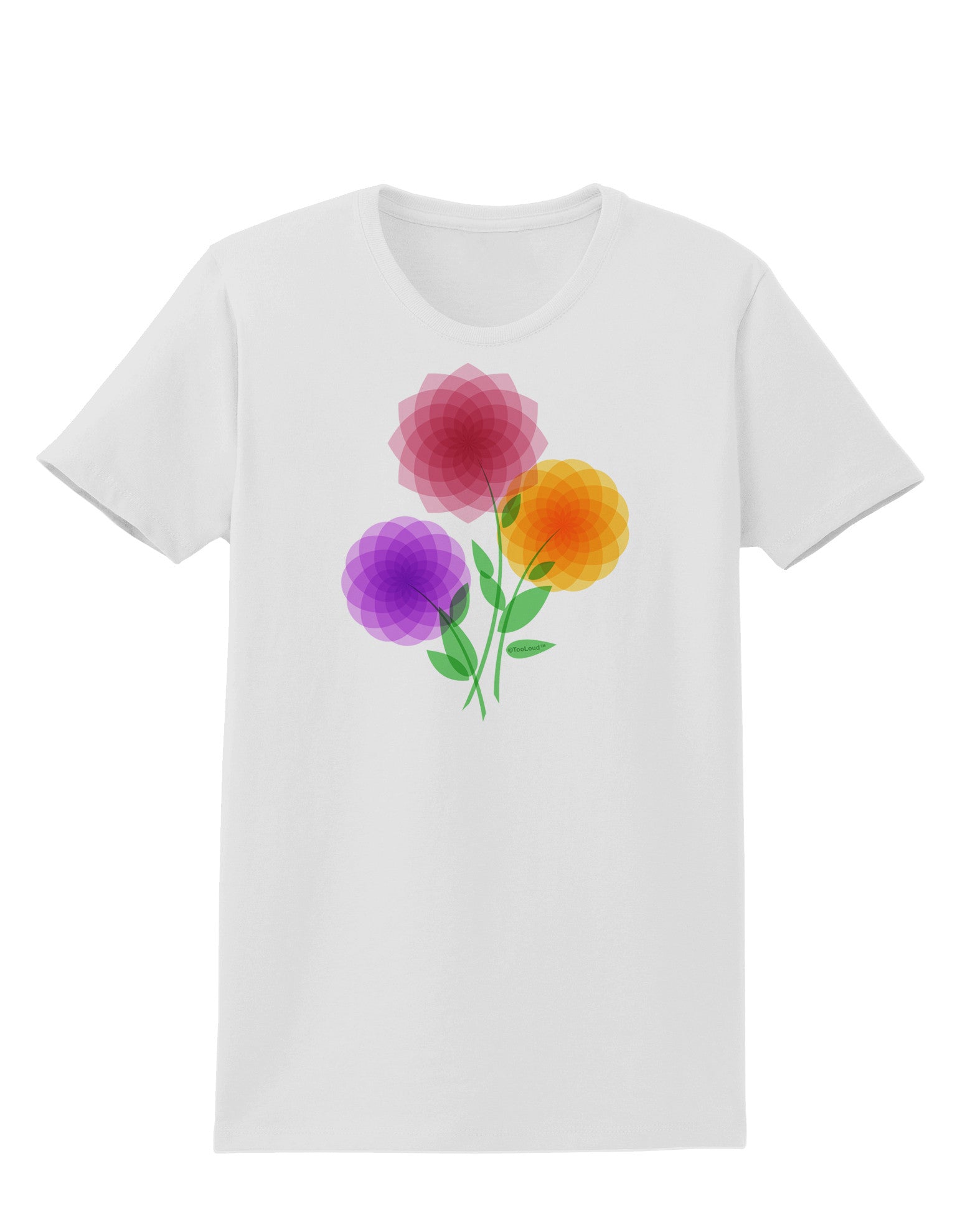Crystal Dahlias Womens T-Shirt-Womens T-Shirt-TooLoud-White-X-Small-Davson Sales