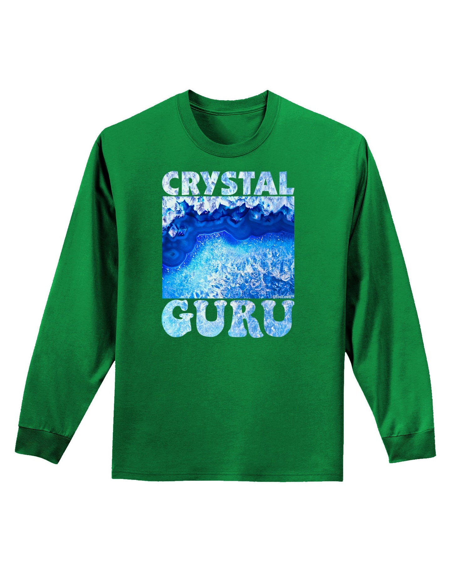 Crystal Guru Adult Long Sleeve Dark T-Shirt-TooLoud-Kelly-Green-Small-Davson Sales