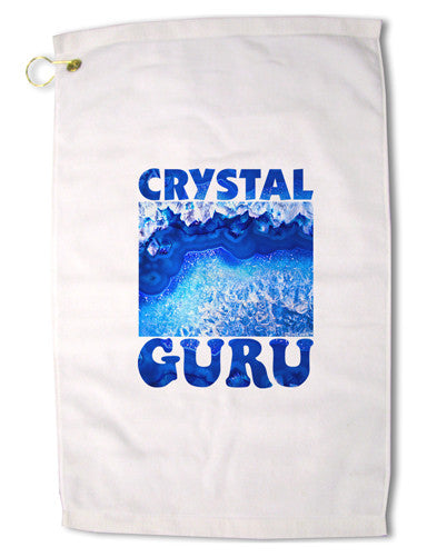 Crystal Guru Premium Cotton Golf Towel - 16&#x22; x 25-Golf Towel-TooLoud-16x25"-Davson Sales